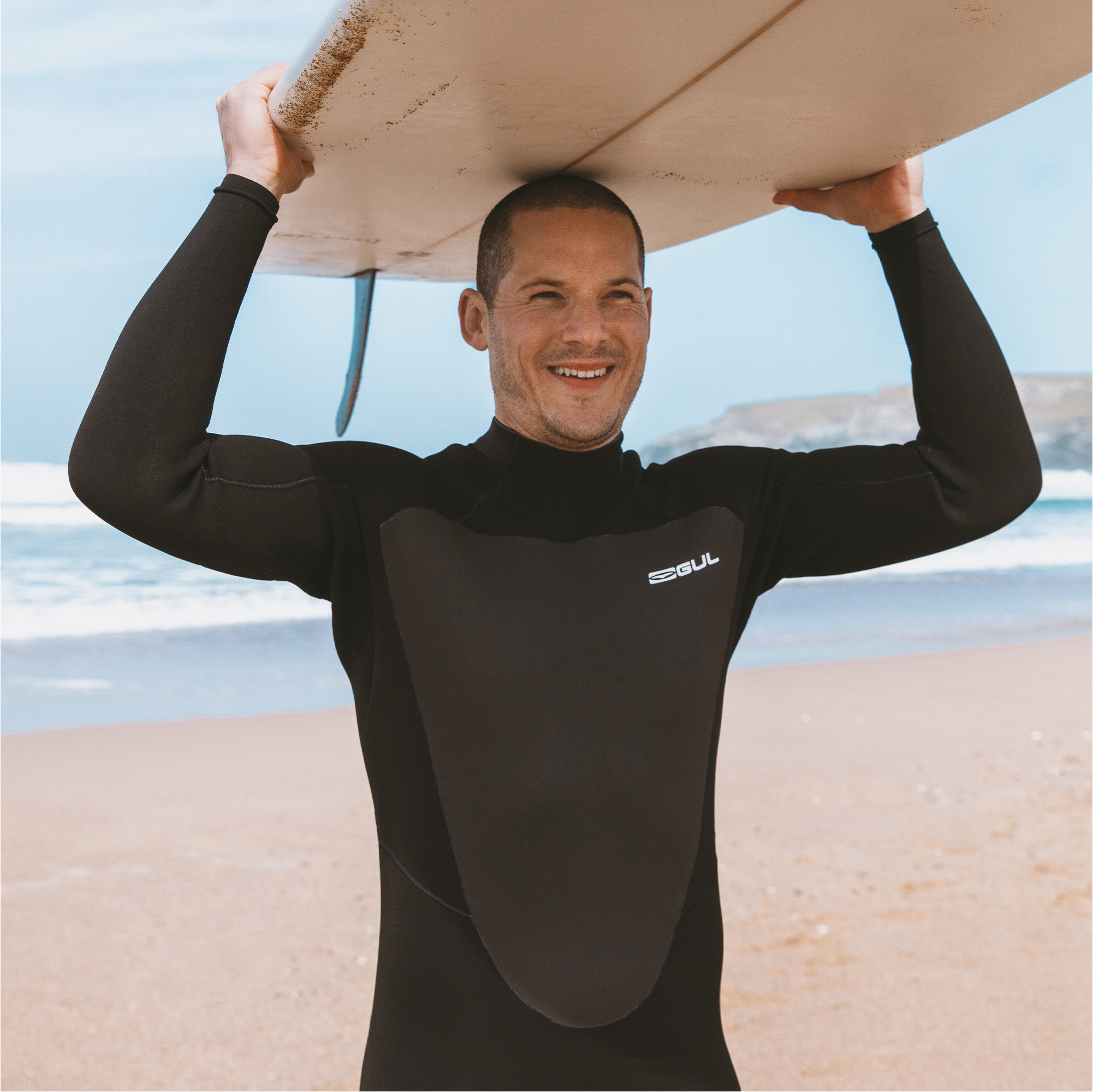 2025 Gul Mens Response 3/2mm GBS Back Zip Wetsuit RE1231-C1 - Black